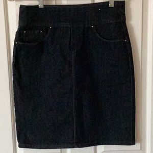 NWOT blue/black Jean skirt
